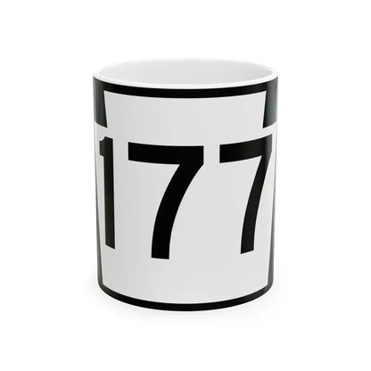 PA-177 (Pennsylvania) (Road Sign) White Coffee Mug 11oz - Go Mug Yourself