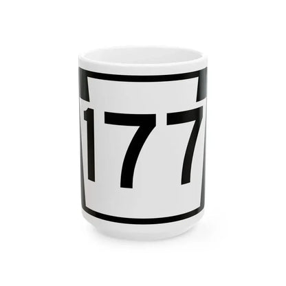 PA-177 (Pennsylvania) (Road Sign) White Coffee Mug 15oz - Go Mug Yourself