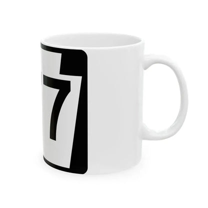 PA-177 (Pennsylvania) (Road Sign) White Coffee Mug - Go Mug Yourself