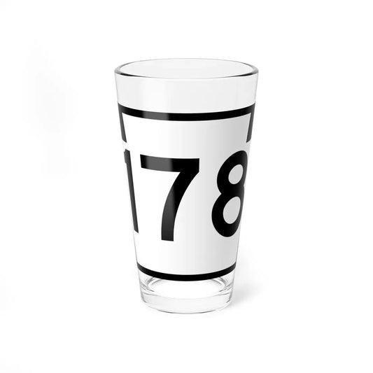 PA-178 (Pennsylvania) (Road Sign) Pint Glass 16oz 16oz - Go Mug Yourself