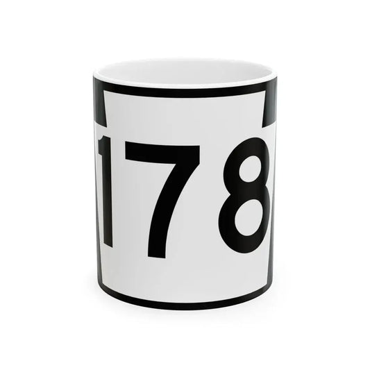 PA-178 (Pennsylvania) (Road Sign) White Coffee Mug 11oz - Go Mug Yourself