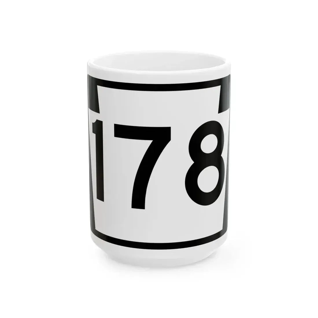 PA-178 (Pennsylvania) (Road Sign) White Coffee Mug 15oz - Go Mug Yourself