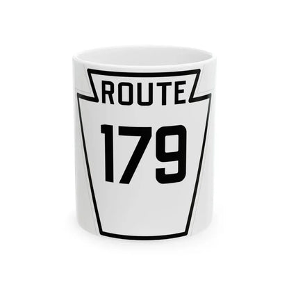 PA-179 1926 (Pennsylvania) (Road Sign) White Coffee Mug 11oz - Go Mug Yourself