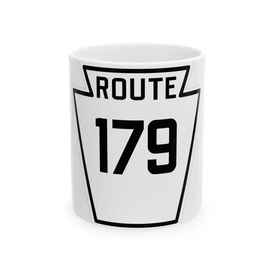 PA-179 1926 (Pennsylvania) (Road Sign) White Coffee Mug 11oz - Go Mug Yourself