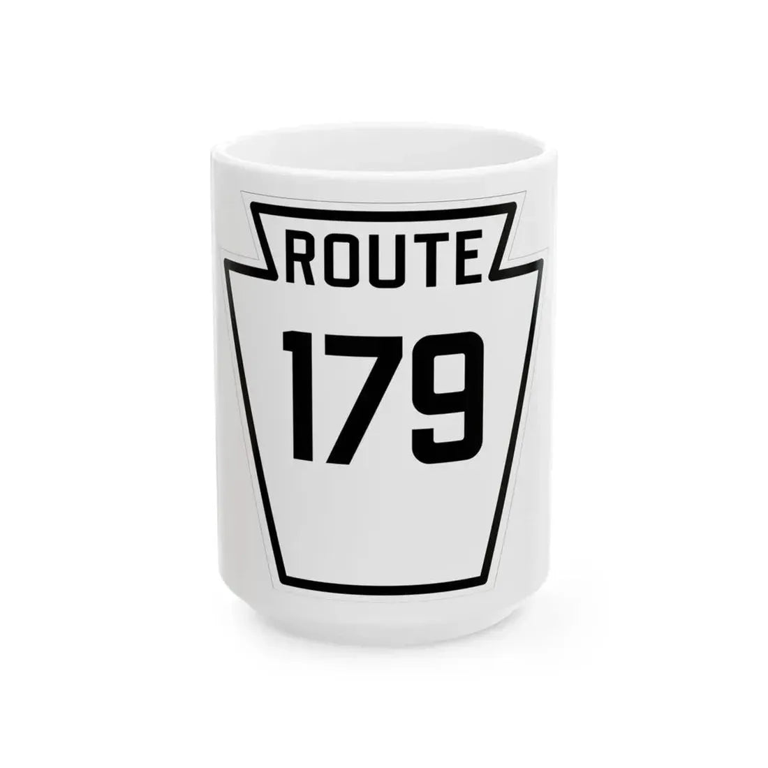 PA-179 1926 (Pennsylvania) (Road Sign) White Coffee Mug 15oz - Go Mug Yourself