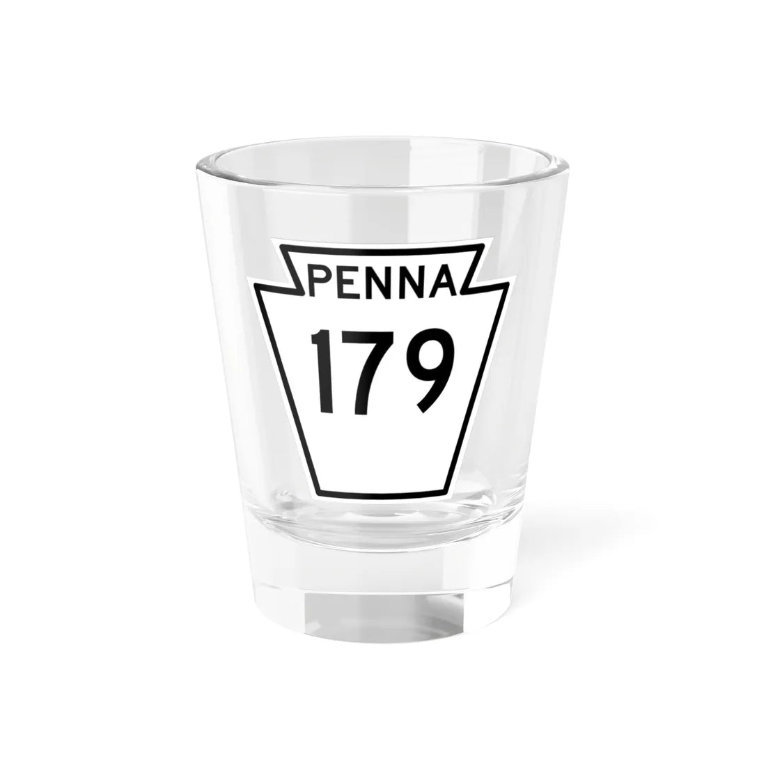 PA-179 1948 (Pennsylvania) (Road Sign) Shot Glass 1.5oz 1.5oz - Go Mug Yourself
