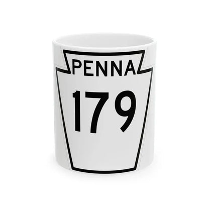 PA-179 1948 (Pennsylvania) (Road Sign) White Coffee Mug 11oz - Go Mug Yourself