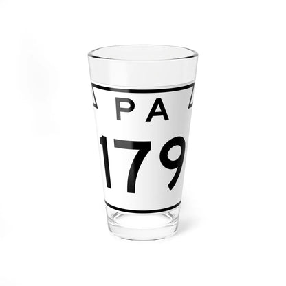 PA-179 1960 (Pennsylvania) (Road Sign) Pint Glass 16oz 16oz - Go Mug Yourself