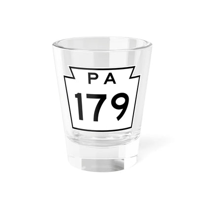 PA-179 1960 (Pennsylvania) (Road Sign) Shot Glass 1.5oz 1.5oz - Go Mug Yourself