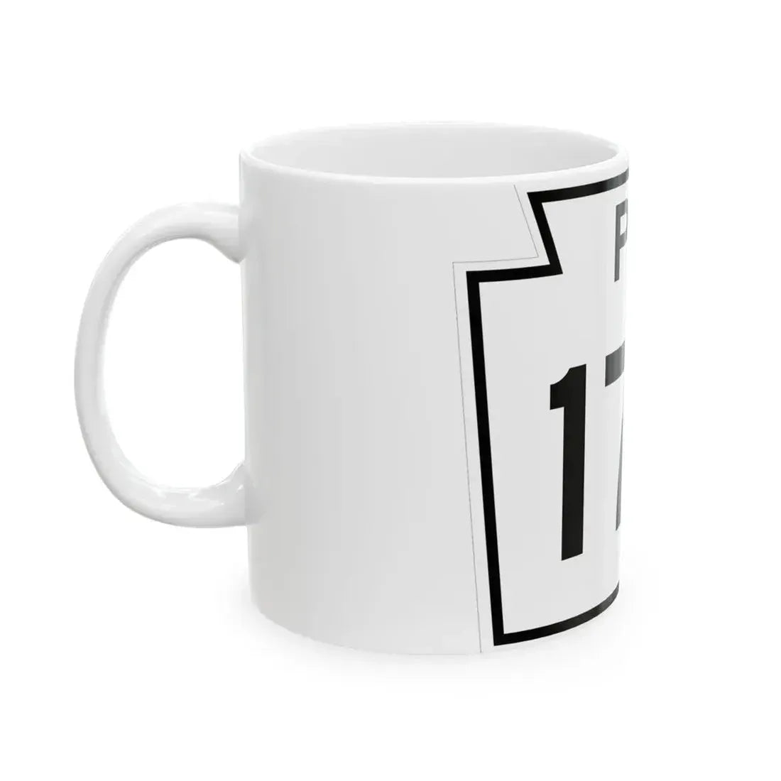 PA-179 1960 (Pennsylvania) (Road Sign) White Coffee Mug - Go Mug Yourself