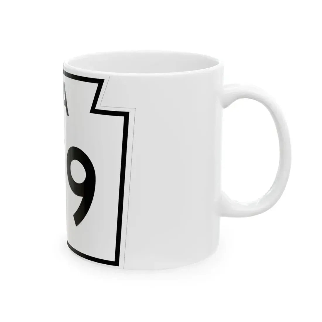 PA-179 1960 (Pennsylvania) (Road Sign) White Coffee Mug - Go Mug Yourself