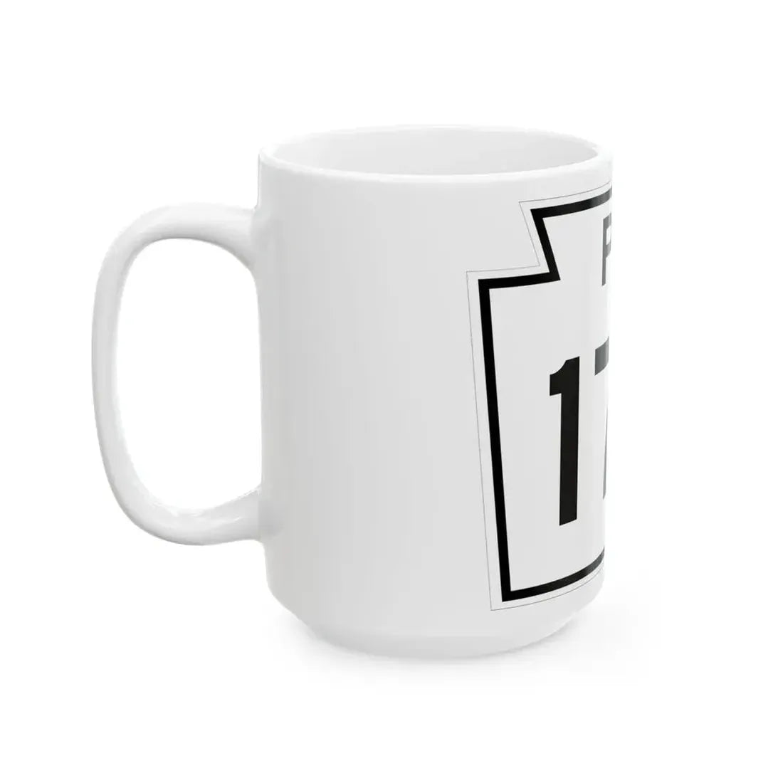 PA-179 1960 (Pennsylvania) (Road Sign) White Coffee Mug - Go Mug Yourself