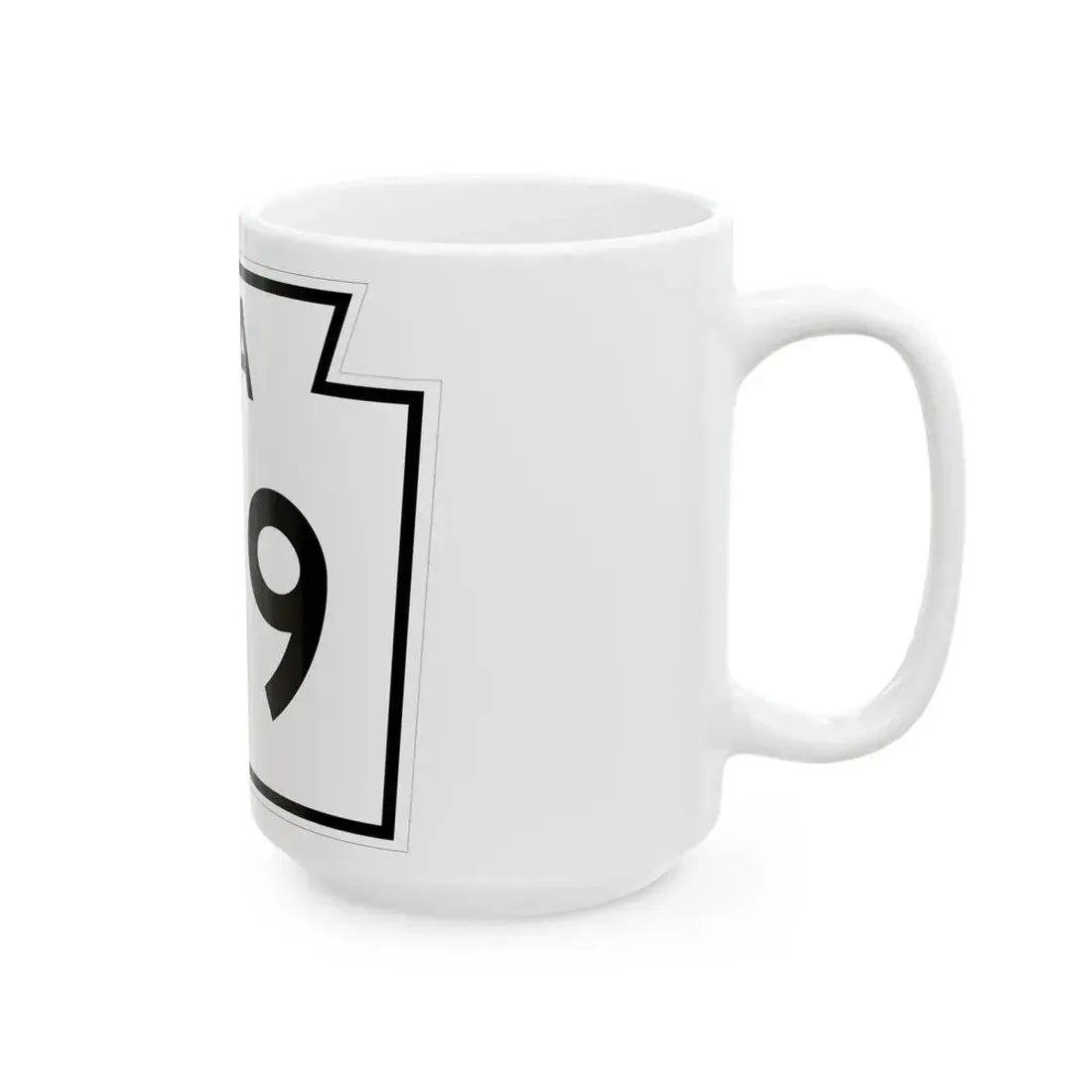 PA-179 1960 (Pennsylvania) (Road Sign) White Coffee Mug - Go Mug Yourself
