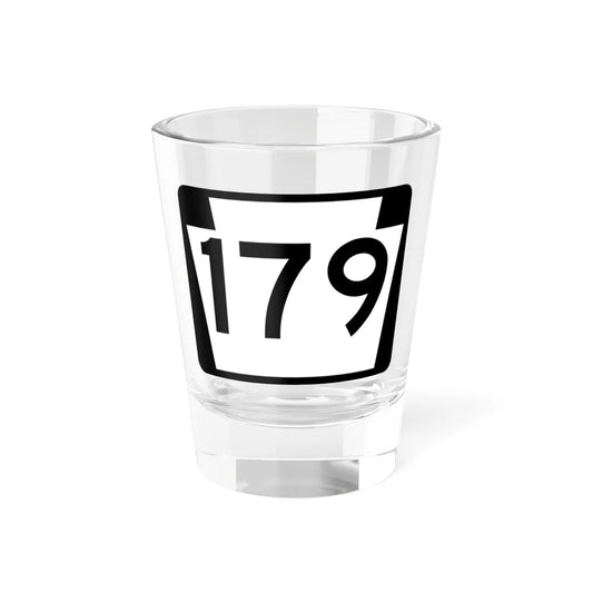 PA-179 (Pennsylvania) (Road Sign) Shot Glass 1.5oz 1.5oz - Go Mug Yourself