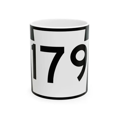 PA-179 (Pennsylvania) (Road Sign) White Coffee Mug 11oz - Go Mug Yourself