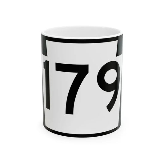PA-179 (Pennsylvania) (Road Sign) White Coffee Mug 11oz - Go Mug Yourself