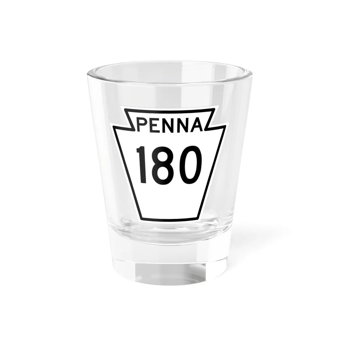 PA-180 1948 (Pennsylvania) (Road Sign) Shot Glass 1.5oz 1.5oz - Go Mug Yourself