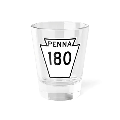PA-180 1948 (Pennsylvania) (Road Sign) Shot Glass 1.5oz 1.5oz - Go Mug Yourself