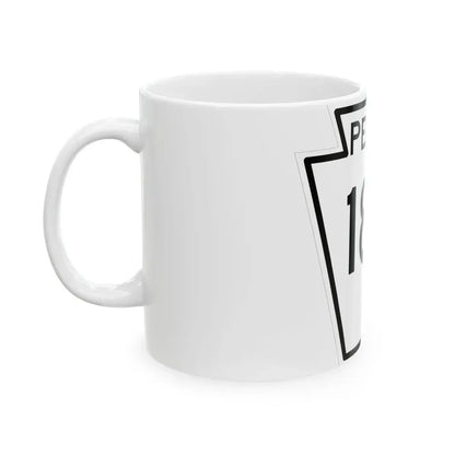 PA-180 1948 (Pennsylvania) (Road Sign) White Coffee Mug - Go Mug Yourself