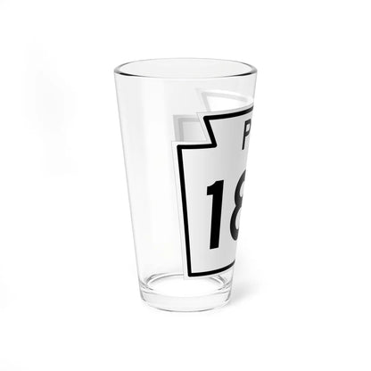 PA-180 1960 (Pennsylvania) (Road Sign) Pint Glass 16oz - Go Mug Yourself