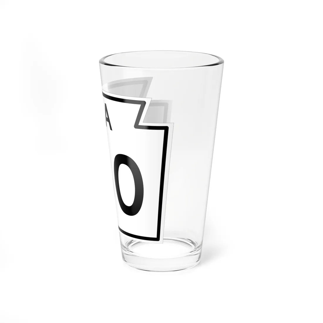 PA-180 1960 (Pennsylvania) (Road Sign) Pint Glass 16oz - Go Mug Yourself
