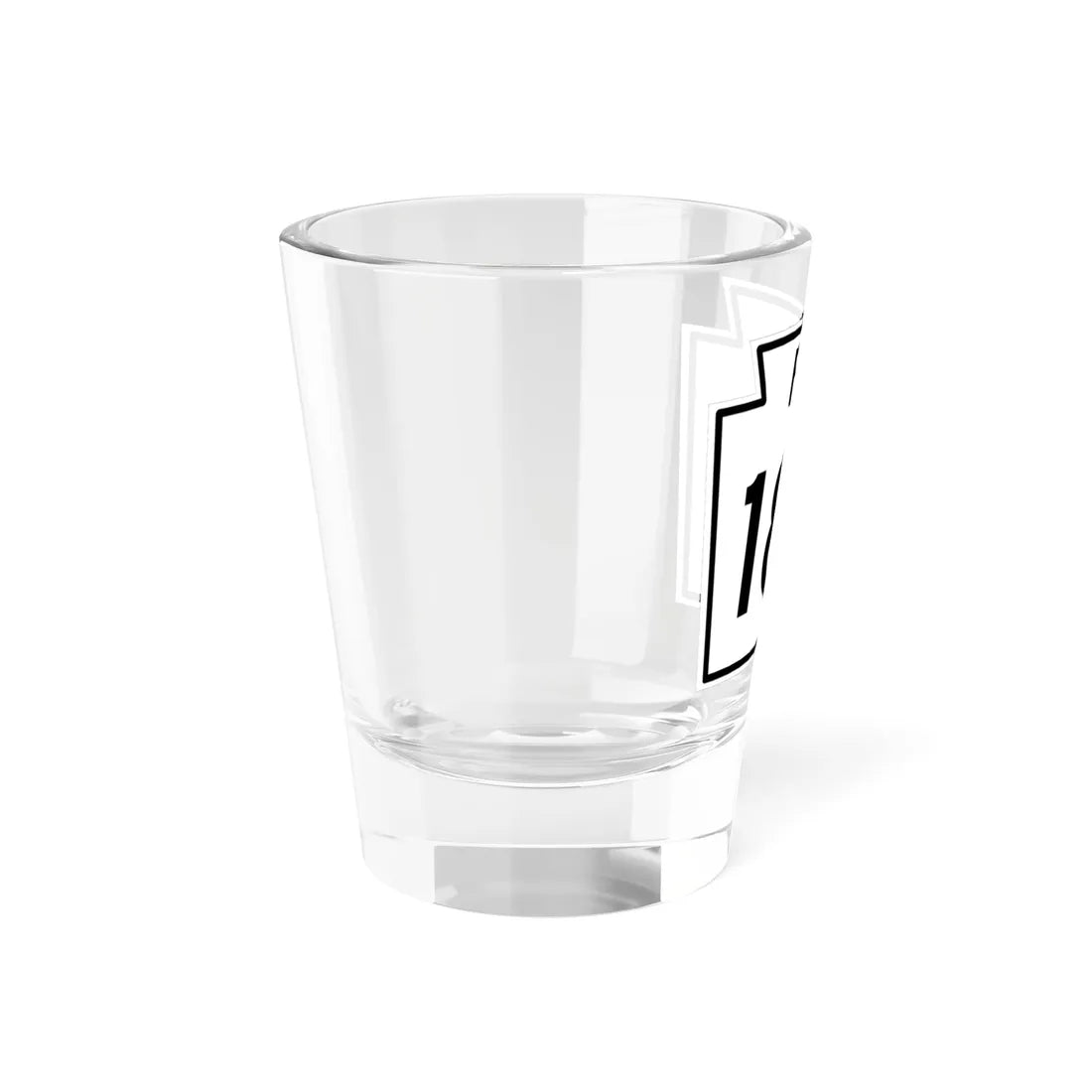 PA-180 1960 (Pennsylvania) (Road Sign) Shot Glass 1.5oz - Go Mug Yourself