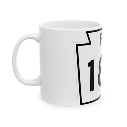 PA-180 1960 (Pennsylvania) (Road Sign) White Coffee Mug - Go Mug Yourself