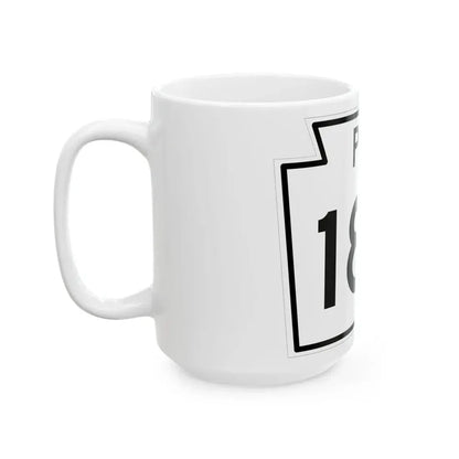 PA-180 1960 (Pennsylvania) (Road Sign) White Coffee Mug - Go Mug Yourself