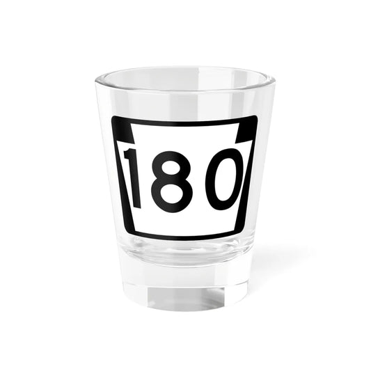 PA-180 (Pennsylvania) (Road Sign) Shot Glass 1.5oz 1.5oz - Go Mug Yourself