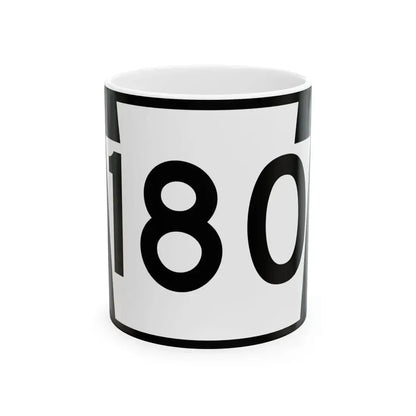 PA-180 (Pennsylvania) (Road Sign) White Coffee Mug 11oz - Go Mug Yourself