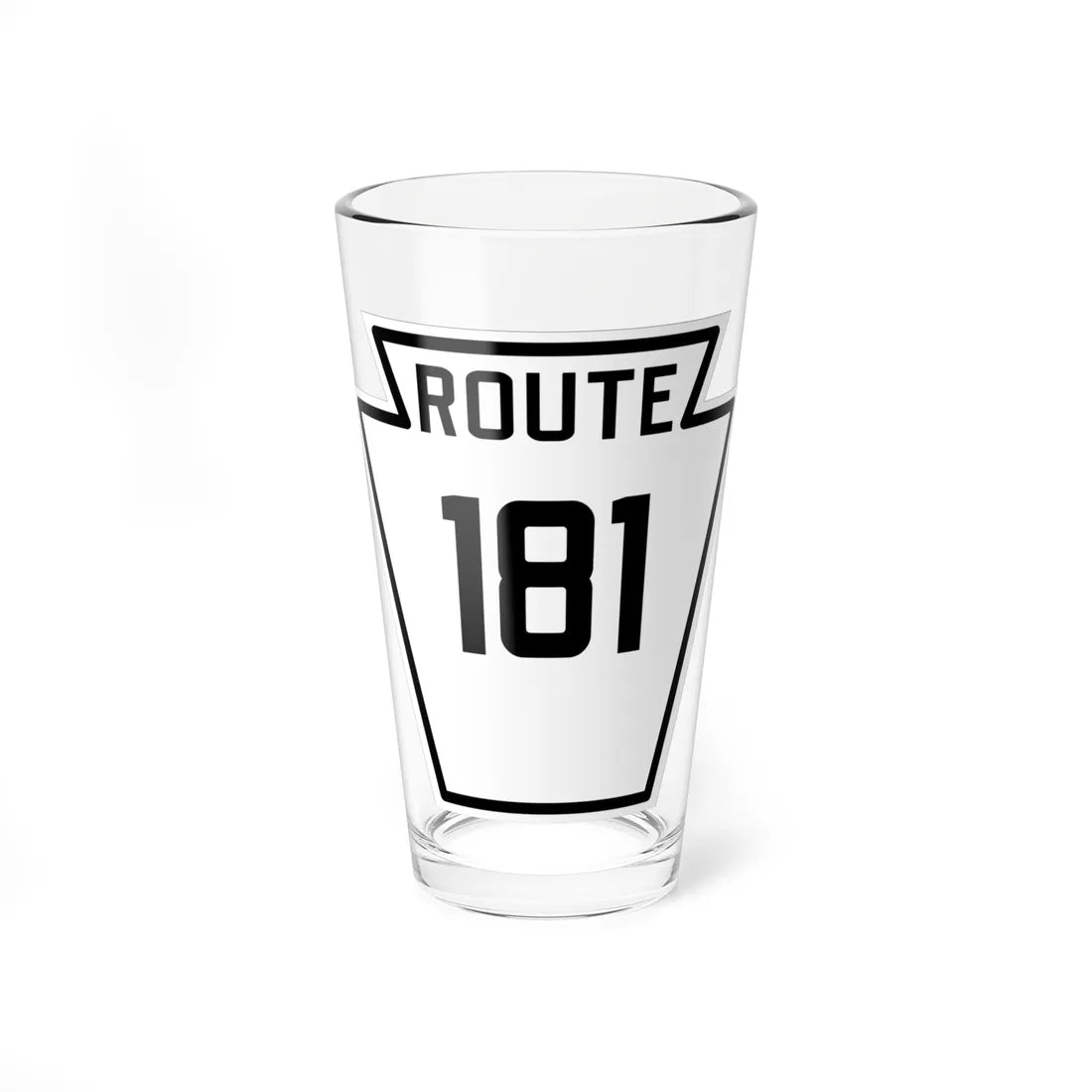 PA-181 1926 (Pennsylvania) (Road Sign) Pint Glass 16oz - Go Mug Yourself