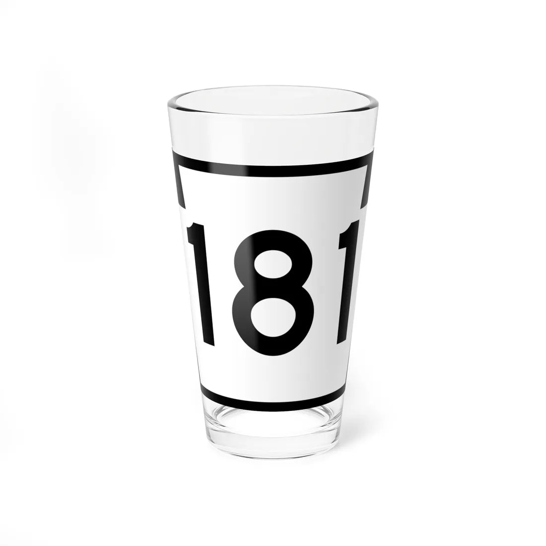 PA-181 (Pennsylvania) (Road Sign) Pint Glass 16oz 16oz - Go Mug Yourself