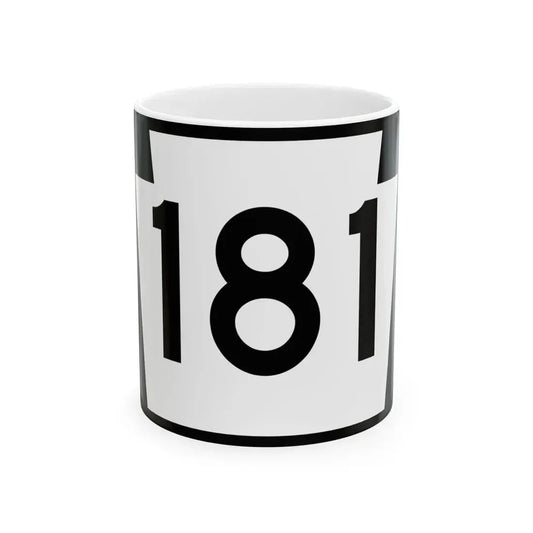 PA-181 (Pennsylvania) (Road Sign) White Coffee Mug 11oz - Go Mug Yourself