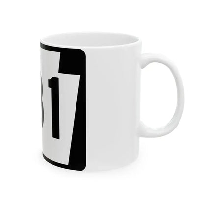 PA-181 (Pennsylvania) (Road Sign) White Coffee Mug - Go Mug Yourself