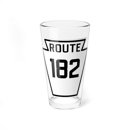 PA-182 1926 (Pennsylvania) (Road Sign) Pint Glass 16oz - Go Mug Yourself