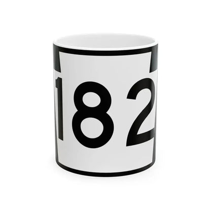 PA-182 (Pennsylvania) (Road Sign) White Coffee Mug 11oz - Go Mug Yourself