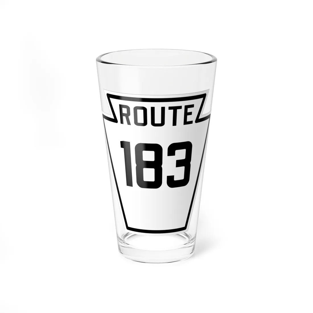 PA-183 1926 (Pennsylvania) (Road Sign) Pint Glass 16oz 16oz - Go Mug Yourself