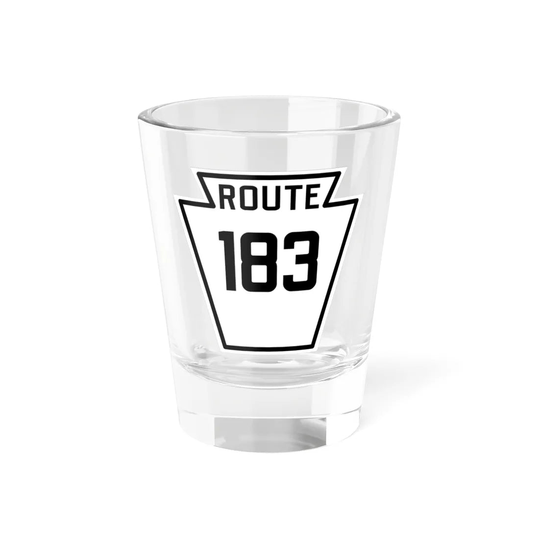 PA-183 1926 (Pennsylvania) (Road Sign) Shot Glass 1.5oz 1.5oz - Go Mug Yourself