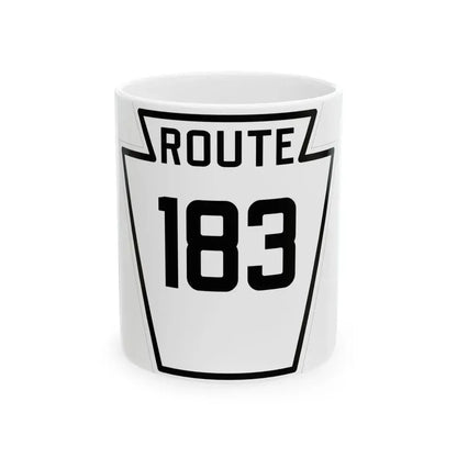 PA-183 1926 (Pennsylvania) (Road Sign) White Coffee Mug 11oz - Go Mug Yourself