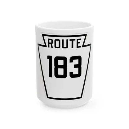 PA-183 1926 (Pennsylvania) (Road Sign) White Coffee Mug 15oz - Go Mug Yourself