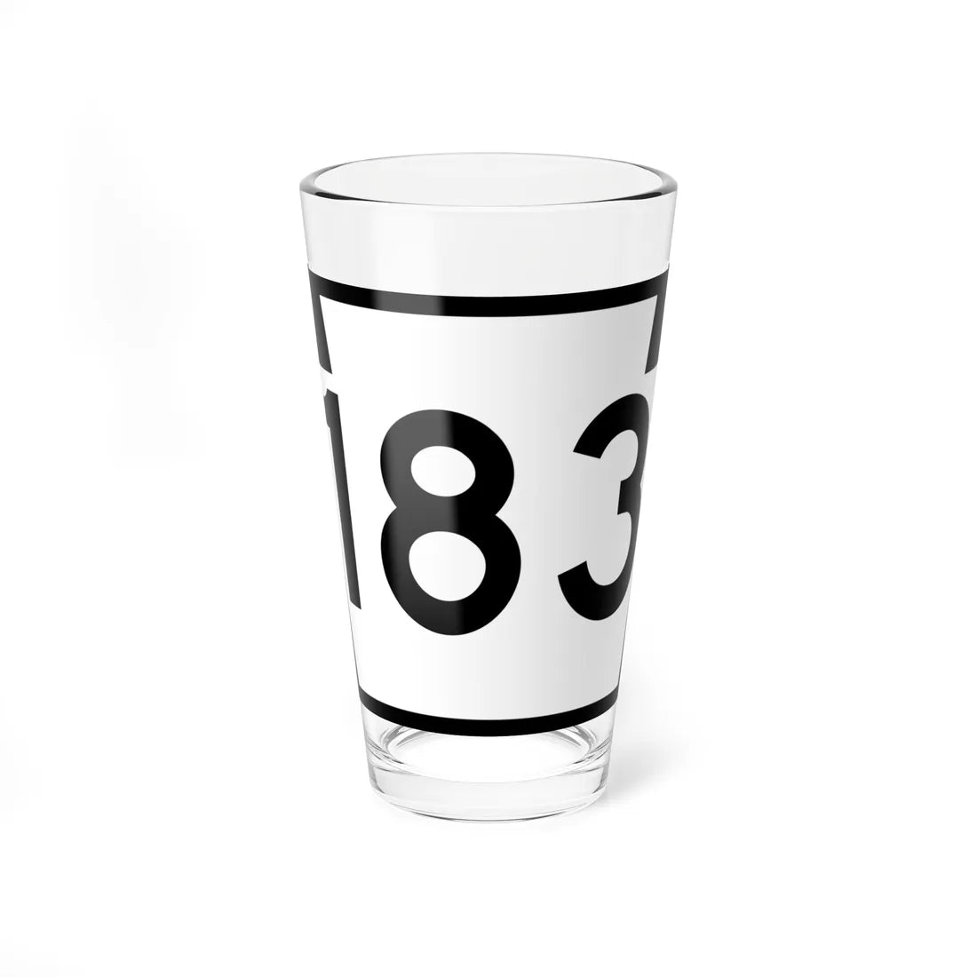 PA-183 (Pennsylvania) (Road Sign) Pint Glass 16oz 16oz - Go Mug Yourself