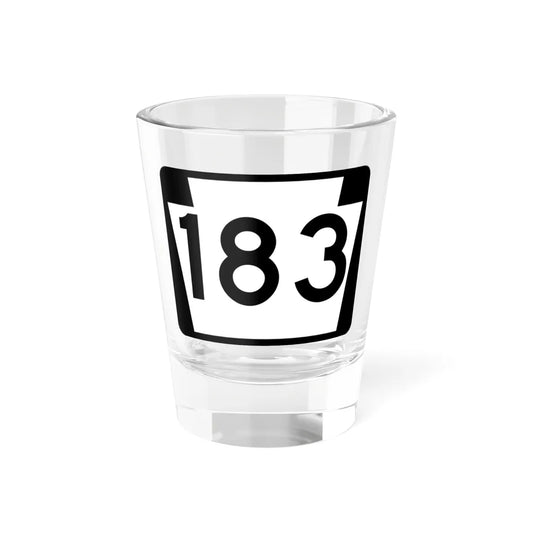 PA-183 (Pennsylvania) (Road Sign) Shot Glass 1.5oz 1.5oz - Go Mug Yourself