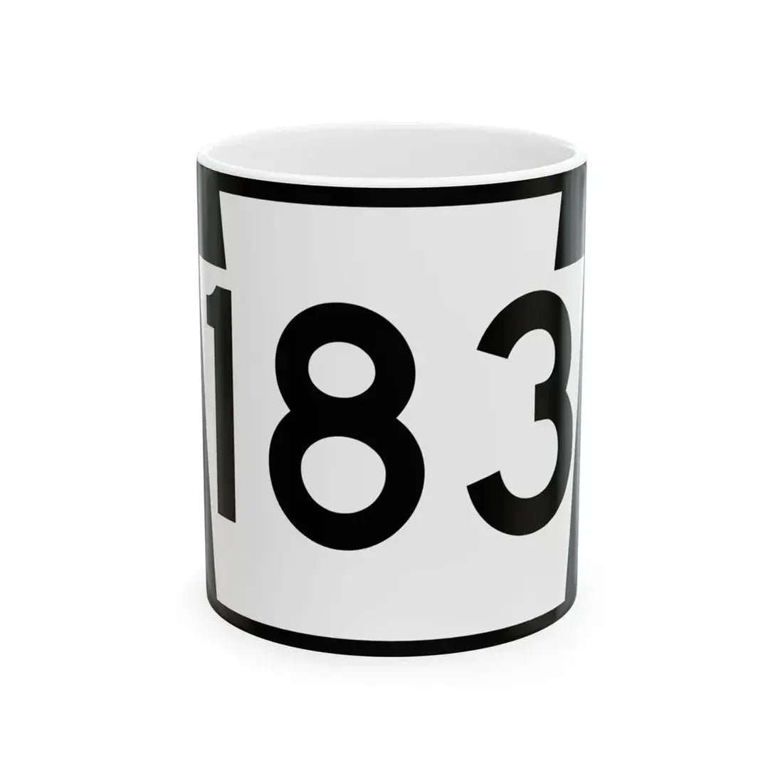 PA-183 (Pennsylvania) (Road Sign) White Coffee Mug 11oz - Go Mug Yourself