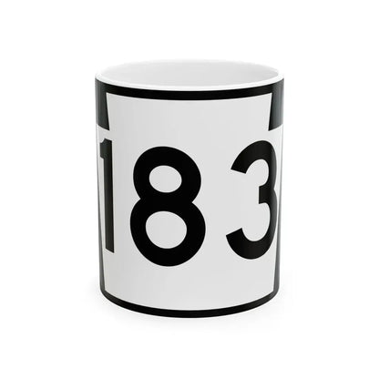 PA-183 (Pennsylvania) (Road Sign) White Coffee Mug 11oz - Go Mug Yourself