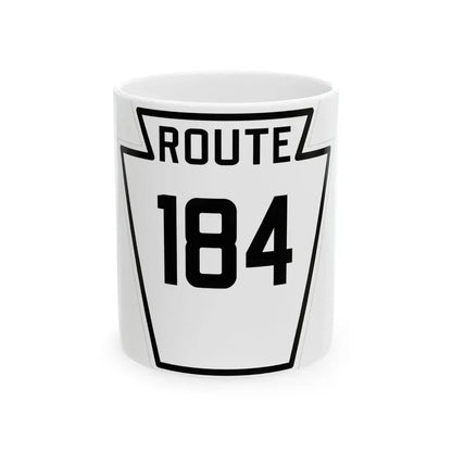 PA-184 1926 (Pennsylvania) (Road Sign) White Coffee Mug 11oz - Go Mug Yourself