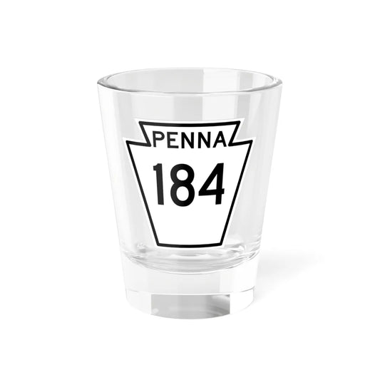 PA-184 1948 (Pennsylvania) (Road Sign) Shot Glass 1.5oz 1.5oz - Go Mug Yourself