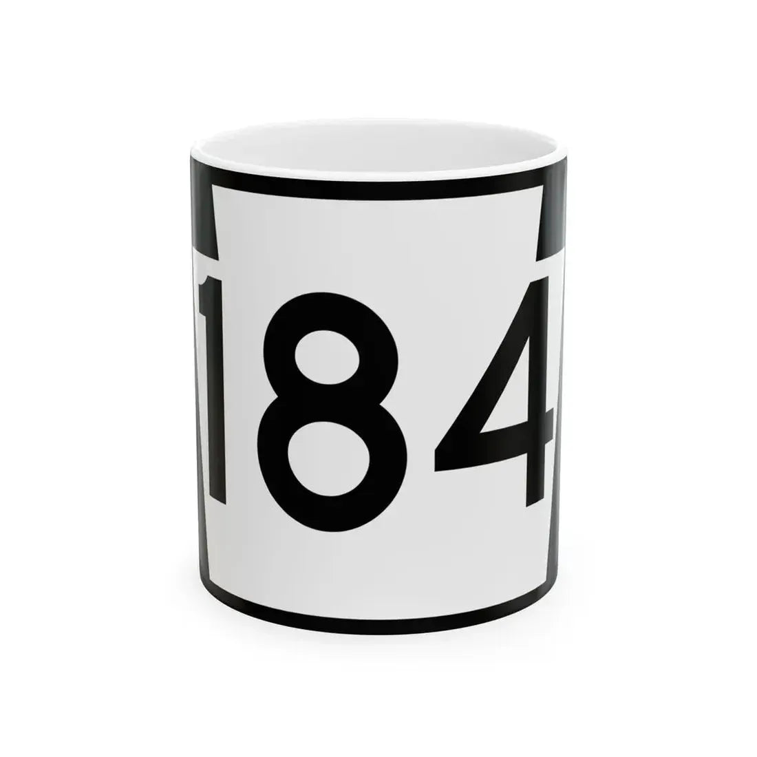 PA-184 (Pennsylvania) (Road Sign) White Coffee Mug 11oz - Go Mug Yourself