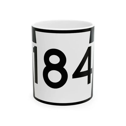 PA-184 (Pennsylvania) (Road Sign) White Coffee Mug 11oz - Go Mug Yourself