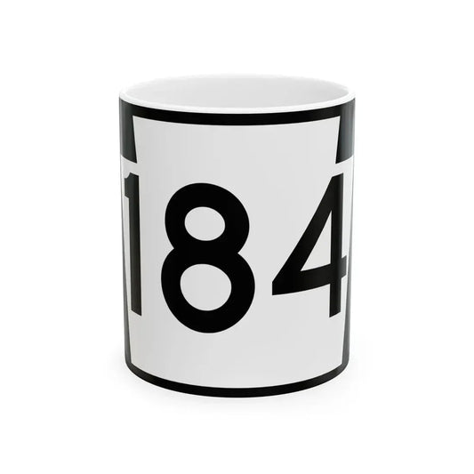 PA-184 (Pennsylvania) (Road Sign) White Coffee Mug 11oz - Go Mug Yourself