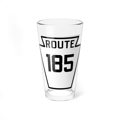 PA-185 1926 (Pennsylvania) (Road Sign) Pint Glass 16oz 16oz - Go Mug Yourself